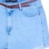 Shorts Jeans Delavê C/ Cinto Feminino - Imagem 2