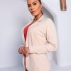 Blazer Crepe Malha Casual Feminino - Imagem 2
