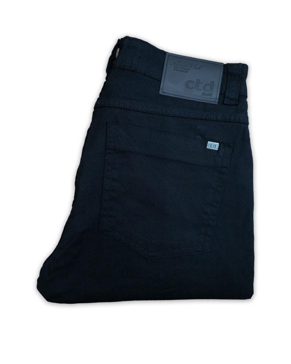 Calça Sarja Preta Slim Masculina - Image 3