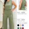 Regata Cropped Prega e Zíper Atrás Viscose Sarjada - Imagem 5