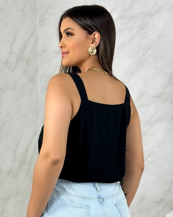 Blusa Regata Alça Larga Viscose - Imagem 2